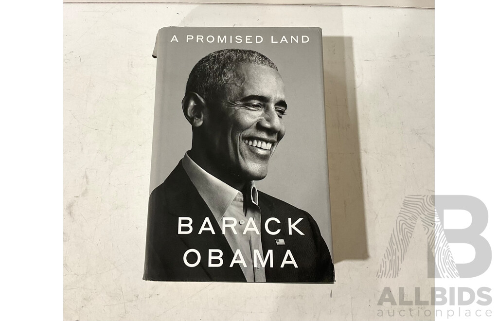 NATURALLY SOLAR 5 SOLAR Led Pathway Lights (Vintage Style) - BARAK OBAMA a Promised Land & Assorted Household Items - Lot of 4 - Estimated Total ORP $160.00