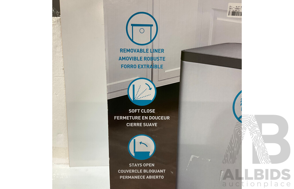 SENSIBLE ECO LIVING Step Bin 47L (1600211), CLARK (CL10007.C5A) Round Basin Mixer - LOT of 2 - TOTAL ORP $302.94