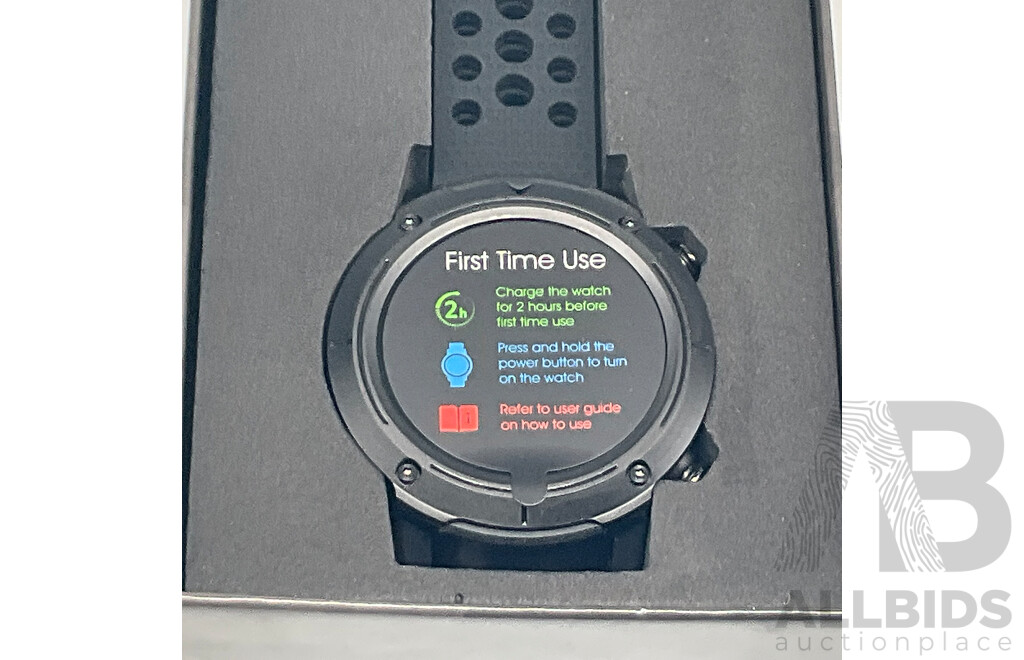 ALTIUS (AL-SW1315HN-BLK) Multisport SmartWatch With GPS - BARACK OBAMA (ISBN 978-0-241-49151-5) a Promised Land - Total ORP $160.44