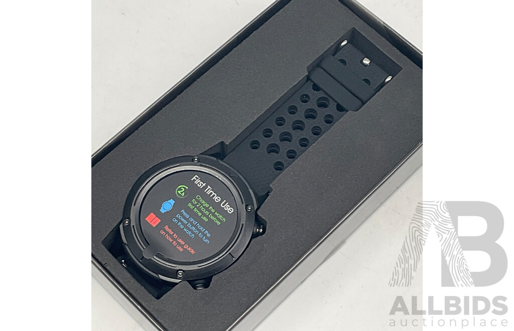 ALTIUS (AL-SW1315HN-BLK) Multisport SmartWatch With GPS - BARACK OBAMA (ISBN 978-0-241-49151-5) a Promised Land - Total ORP $160.44
