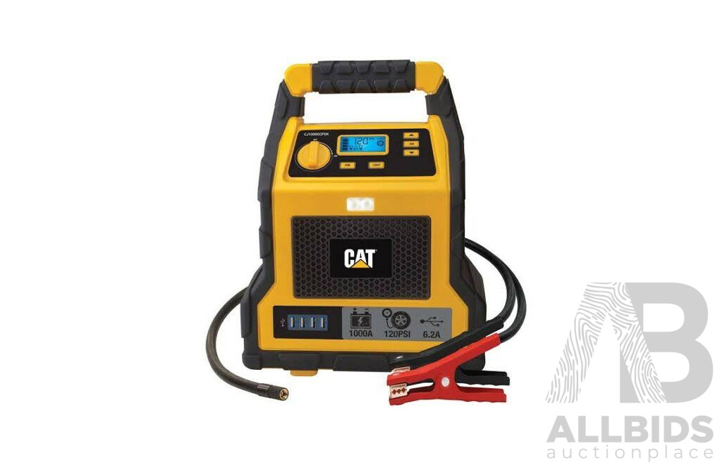 CAT (CJ1000DCPAU) Jumpstarter & Air Compressor - ORP $144.99