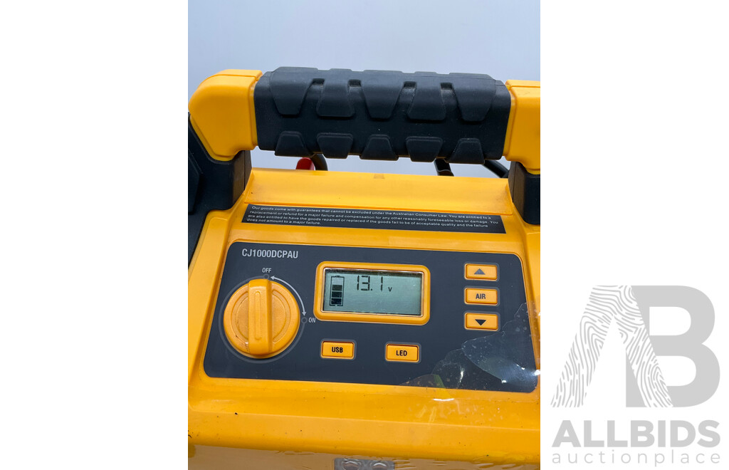 CAT (CJ1000DCPAU) Jumpstarter & Air Compressor - ORP $144.99