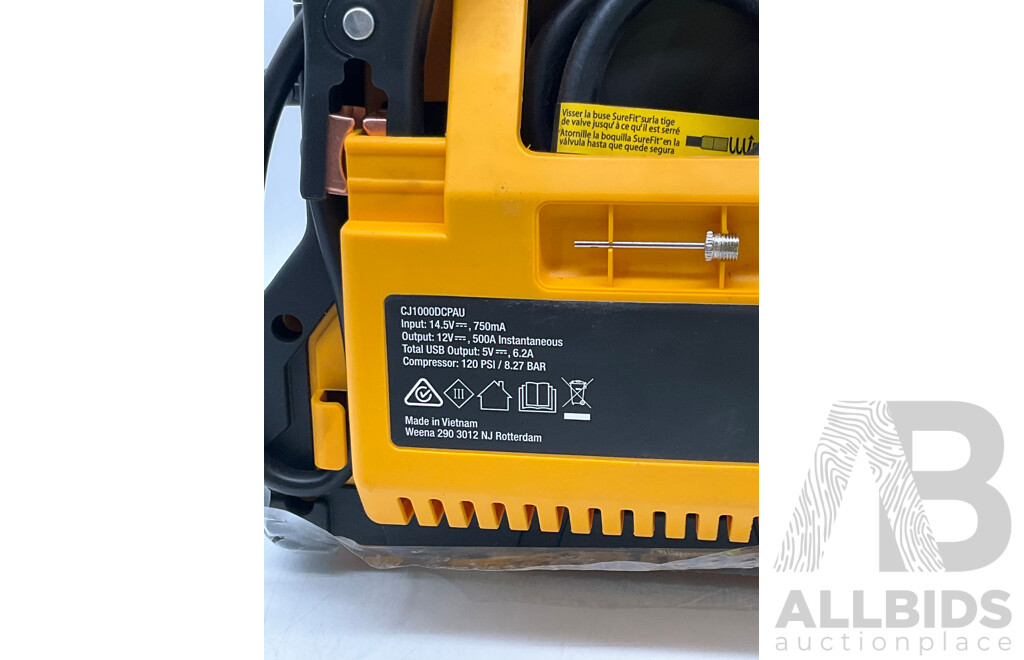 CAT (CJ1000DCPAU) Jumpstarter & Air Compressor - ORP $144.99