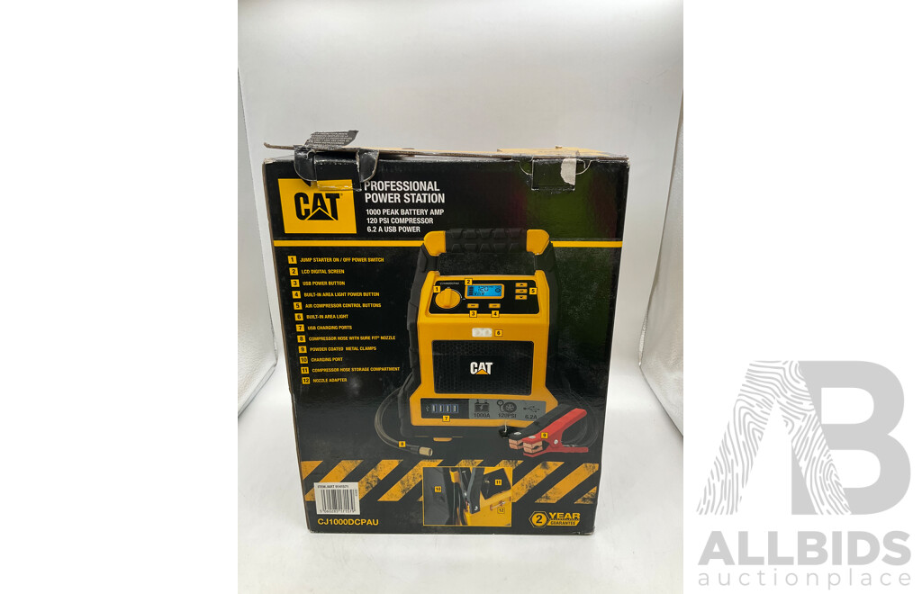 CAT (CJ1000DCPAU) Jumpstarter & Air Compressor - ORP $144.99