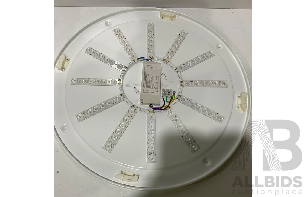 ARTIKA (97455) Jupiter LED Integrated Flush Mount With Remote Control and Variable Color 58cm - LOT of 3 - ORP $263.97