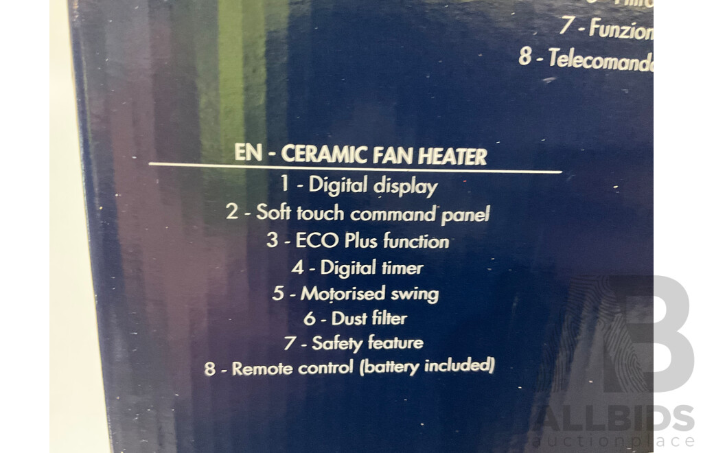 DELONGHI (TCH8093ER) Tower Ceramic Heater - ORP $230.00