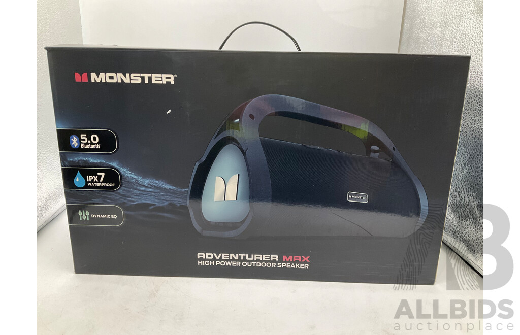 MONSTER (MT-MS22101) Adventurer Max Boom Box - ORP $279.00