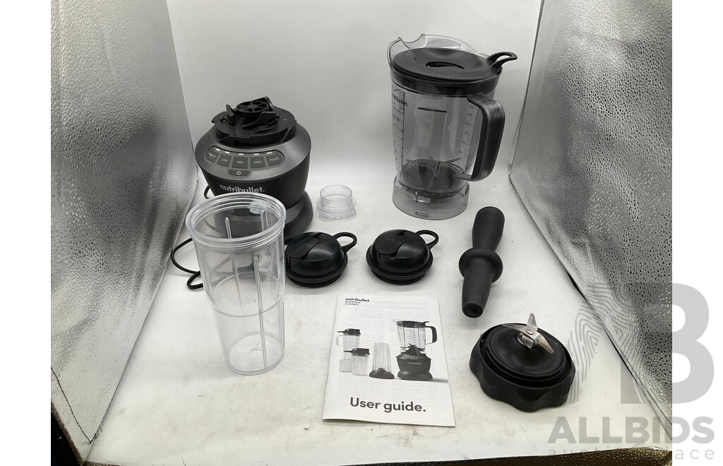 NUTRIBULLET (NBF07500-1210DG) Blender Combo 1200 & LAVAZZA a Modo Mio Jolie - Lot of 2 - Total ORP $338.00