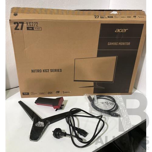 ACER (KG272) Nitro KG2 Series Gaming Monitor - ORP $309.00