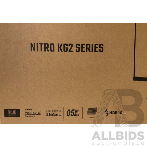 ACER (KG272) Nitro KG2 Series Gaming Monitor - ORP $309.00