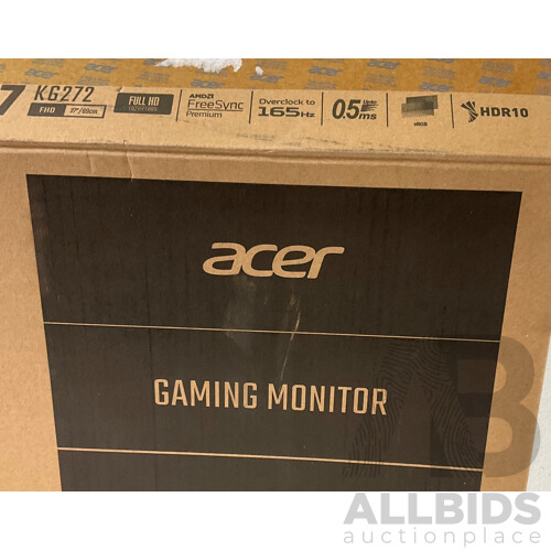 ACER (KG272) Nitro KG2 Series Gaming Monitor - ORP $309.00