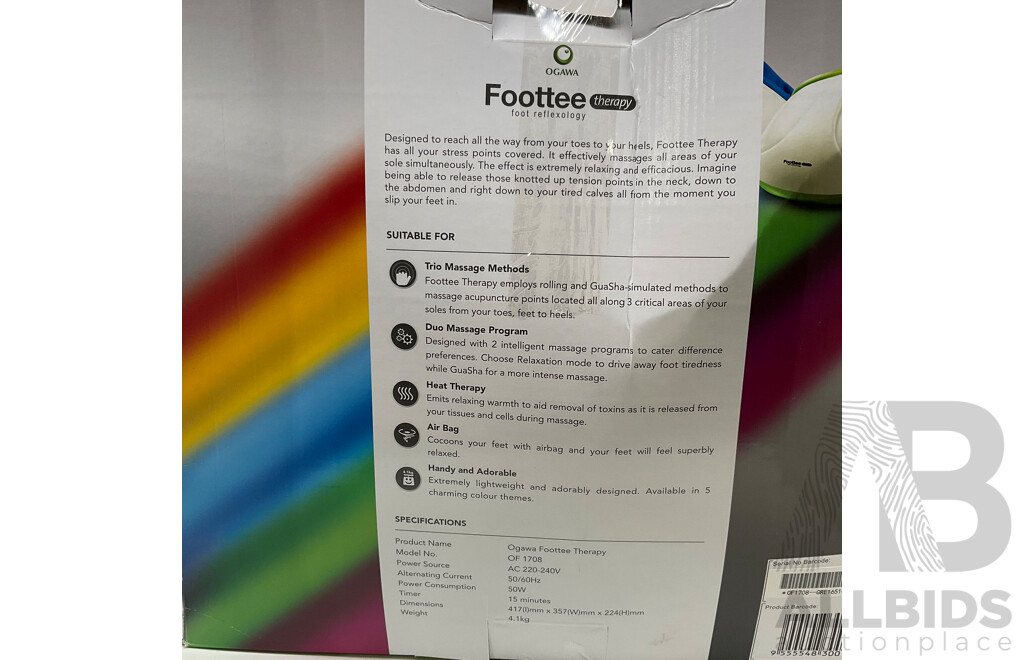 OGAWA (OF1708) Foottee Therapy Foot Reflexology - ESTIMATED ORP $299