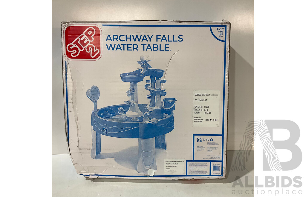 STEP 2 Archway Falls Water Table - KINGFISHER I Wonder Why Ultimate Collection - LITTLE TYKES Cozy Coupe - Lot of 3 - Estimated Total ORP $250.00
