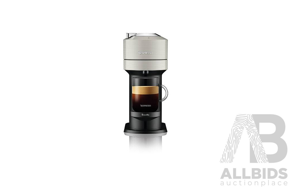 BREVILLE (BNV520GRY) Nespresso Vertuo Next Coffee Machine Grey & NESPRESSO (3594) Aeroccino3 Black Milk Frother - Lot of 2 - Total ORP $328.00