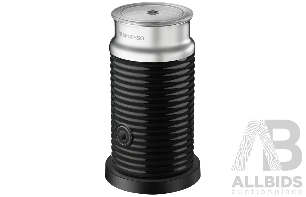BREVILLE (BNV520GRY) Nespresso Vertuo Next Coffee Machine Grey & NESPRESSO (3594) Aeroccino3 Black Milk Frother - Lot of 2 - Total ORP $328.00