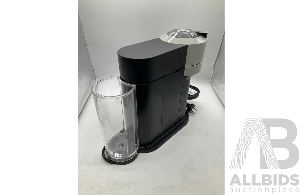 BREVILLE (BNV520GRY) Nespresso Vertuo Next Coffee Machine Grey & NESPRESSO (3594) Aeroccino3 Black Milk Frother - Lot of 2 - Total ORP $328.00