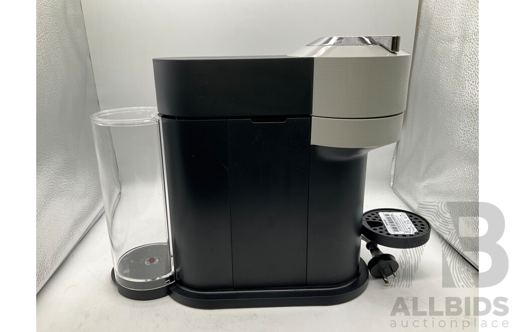 BREVILLE (BNV520GRY) Nespresso Vertuo Next Coffee Machine Grey & NESPRESSO (3594) Aeroccino3 Black Milk Frother - Lot of 2 - Total ORP $328.00