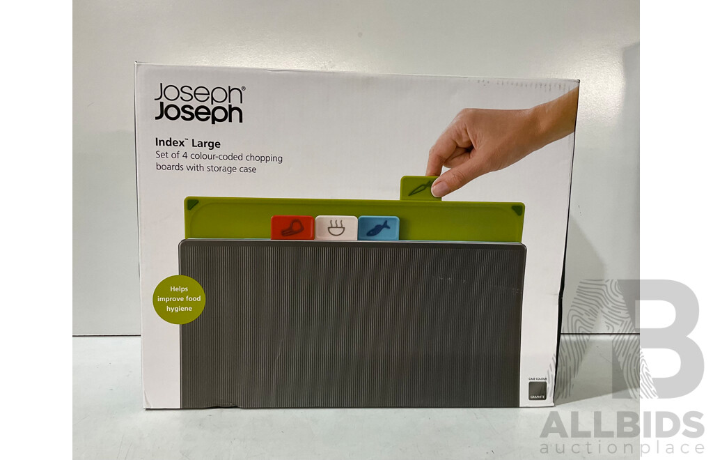 BAMIX (EO140) the-All-in-One Kitchen Machine - MORPHY RICHARDS (KT108021CEE REV1) Illumination 1.7 Jug Kettle (White) - JOSEPH JOSEPH Index Large Chopping Boards - Set of 3 - Estimated Total ORP $300.00