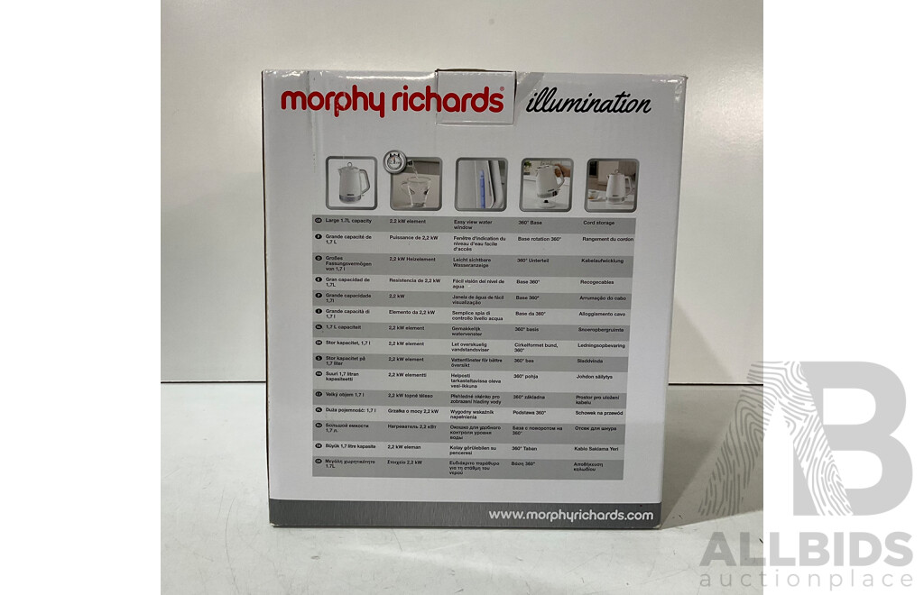 BAMIX (EO140) the-All-in-One Kitchen Machine - MORPHY RICHARDS (KT108021CEE REV1) Illumination 1.7 Jug Kettle (White) - JOSEPH JOSEPH Index Large Chopping Boards - Set of 3 - Estimated Total ORP $300.00