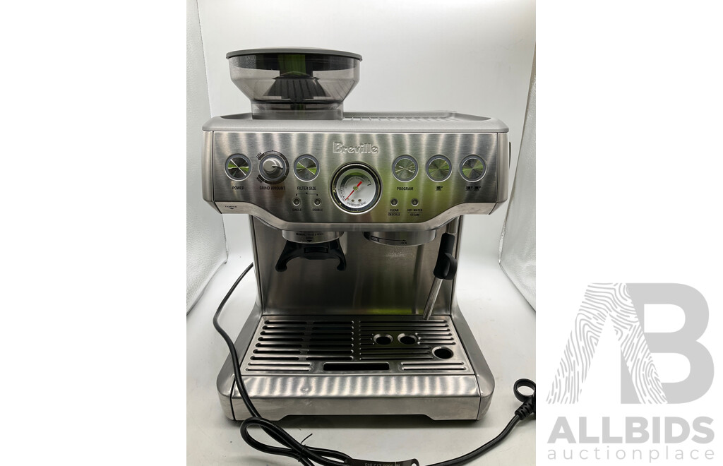 BREVILLE (BES875BSS) the Barista Express Coffee Machine - ORP $649.00