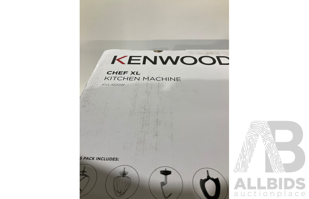 KENWOOD (KVL4100W) Chef XL Food Mixer - Total ORP $529.00