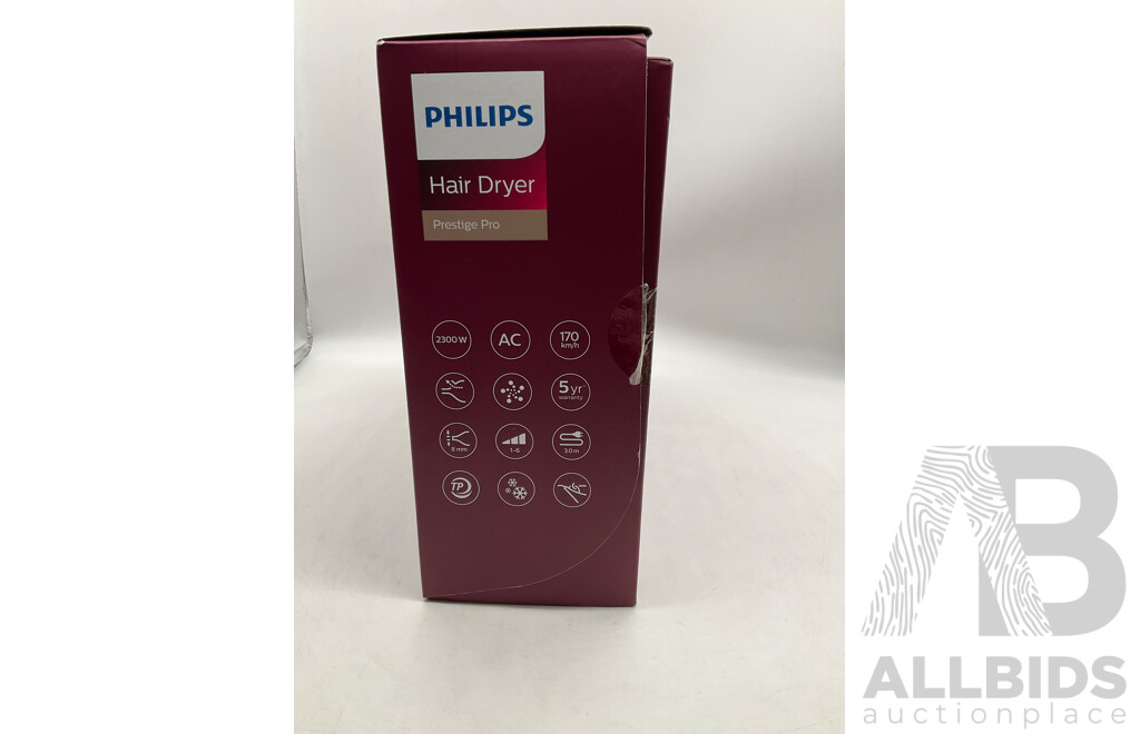 ORAL B (Oral-B SMART 5 5000 Smart 5000) Dual Handle Electric Toothbrush, PHILIPS (HPS920/00) Pro Hair Dryer - LOT of 2 - TOTAL ORP $224.97