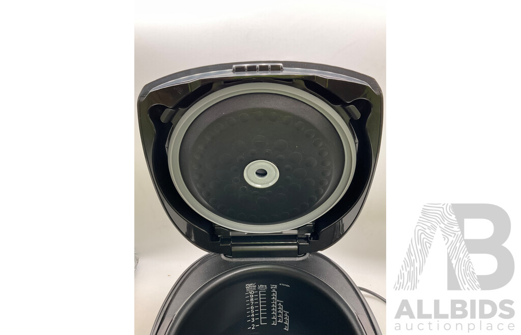 TIGER (JKT-D18A) 230-240V Silver/Black Induction Heating Rice Cooker/Warmer - Total ORP $509.99