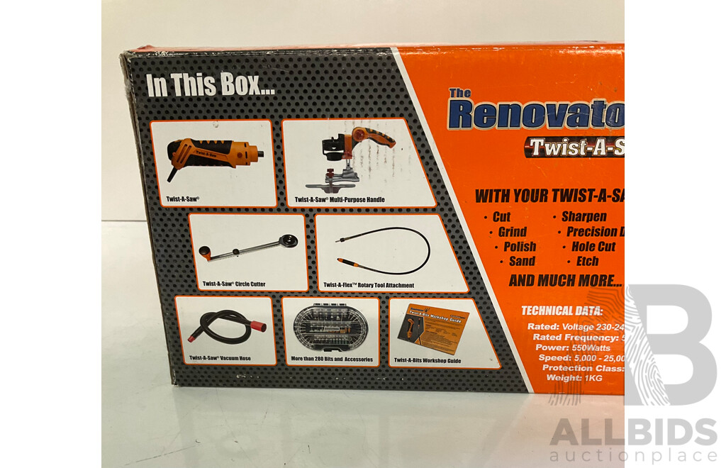 THE RENOVATOR Twist-a-Saw Deluxe Set - Total ORP $149.99