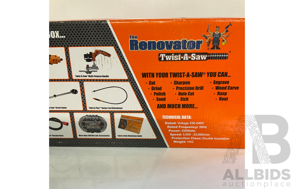 THE RENOVATOR Twist-a-Saw Deluxe Set - Total ORP $149.99