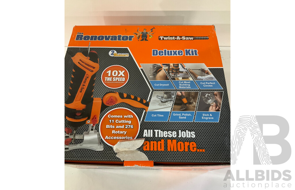 THE RENOVATOR Twist-a-Saw Deluxe Set - Total ORP $149.99