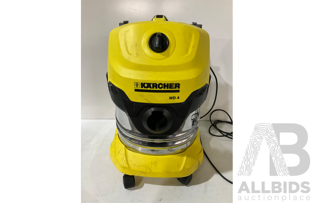 KARCHER (IPX4) WD 4 Premium 20L Wet & Dry Vacuum - ORP $279.00