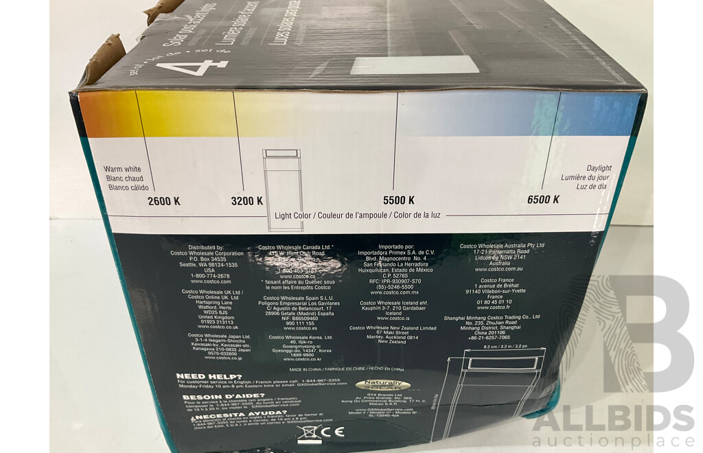 MIRABELLA (I002840) Genio Smart Strip Light 3 X 3M X2 Packs, NATURALLY SOLAR (SL-1004G-4pk) 4 Pack Accent Lights - LOT of 3 - ESTIMATED ORP $185