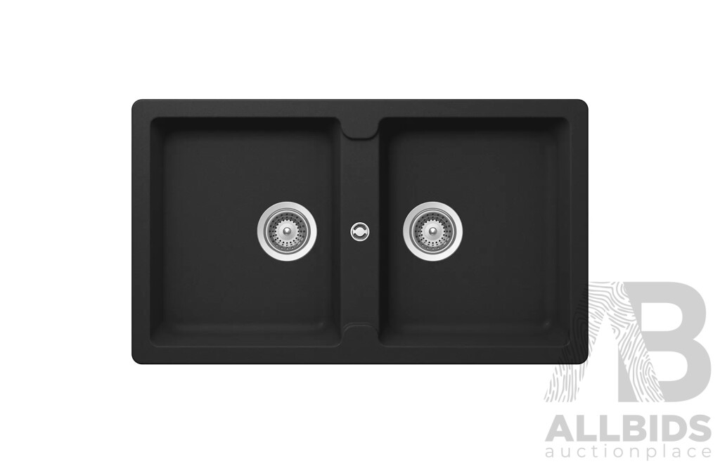 HAFELE (570.36.370) Quartz Double Bowl Kitchen Sink - ORP $499.99