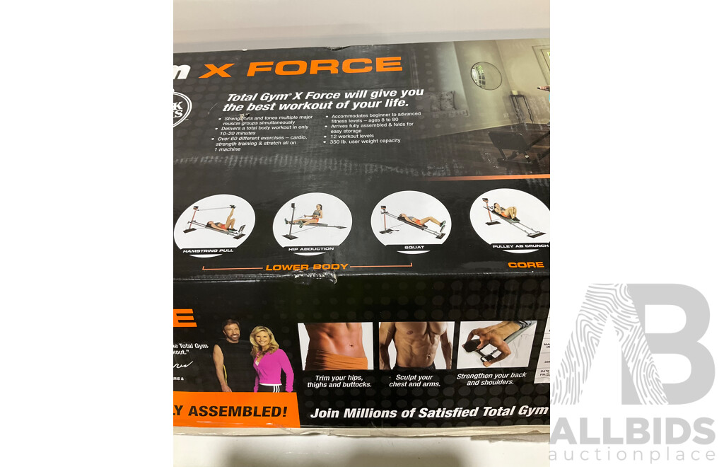 TOTAL Gym X-Force Home Gym Workout Setup - Total ORP $569.99
