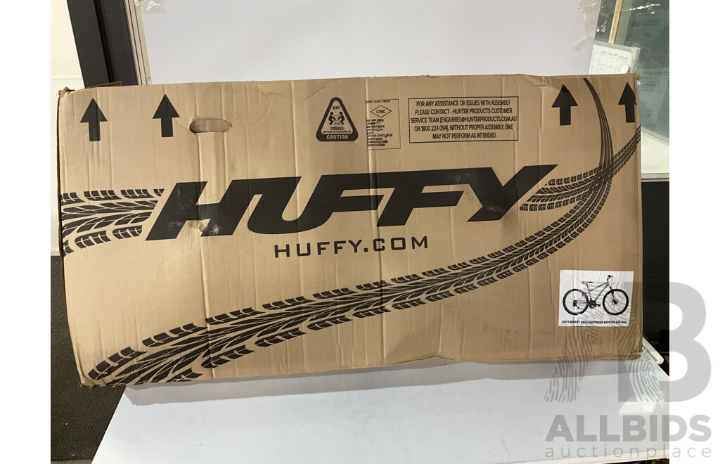 HUFFY (200011) Women's 66cm Mountain Bike, Single Suspension Silver - Estimated ORP $320.00
