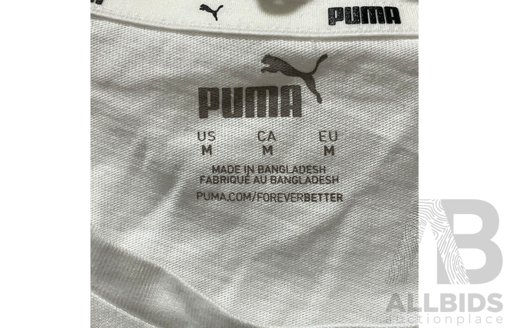 TIMBERLAND Womens Work Boots (UK Size 7) - DKNY 4 in 1 Double Zip Crossbody Handbag - PUMA Graphic Tee White (Size M) - PUMA Graphic Tee Black (Size M) - PUMA Seamless Sports Bra 2 Pack Black and White (Size M)