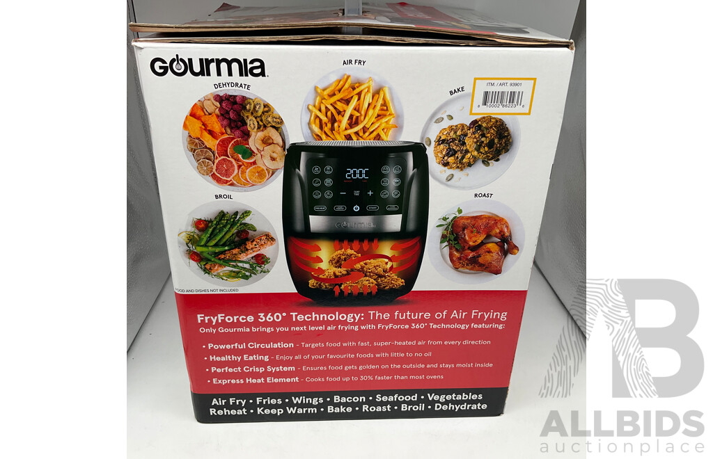 Gourmia 6.7L Digital Air Fryer, BRITA Aluna XL Water Filter Jug 3.5L With Filters, Tefal FV4093 Ultragliss Iron - LOT of 3 - ORP$209.97