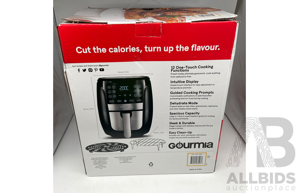 Gourmia 6.7L Digital Air Fryer, BRITA Aluna XL Water Filter Jug 3.5L With Filters, Tefal FV4093 Ultragliss Iron - LOT of 3 - ORP$209.97