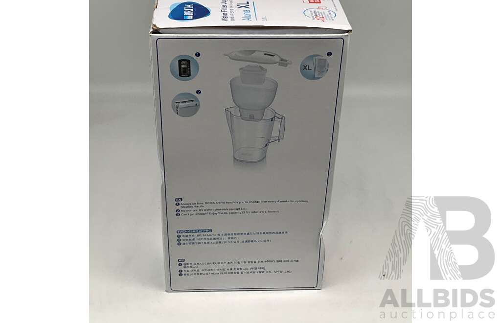 Gourmia 6.7L Digital Air Fryer, BRITA Aluna XL Water Filter Jug 3.5L With Filters, Tefal FV4093 Ultragliss Iron - LOT of 3 - ORP$209.97