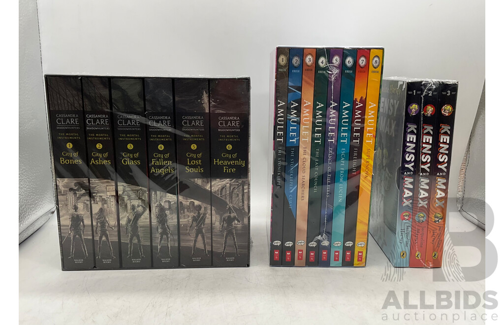 SHADOW HUNTERS the MORTAL INSTRUMENTS BOX SET, AMULET COLLECTION & Assorted Children's & Adult's Books - Lot of 5 - Estimated Total ORP $159.99