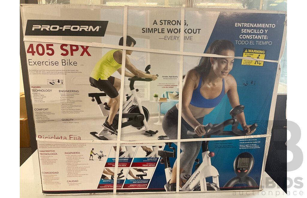 PRO-FORM 405 SPX Exercise Bike Estimated ORP $599