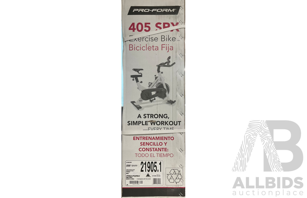 PRO-FORM 405 SPX Exercise Bike Estimated ORP $599