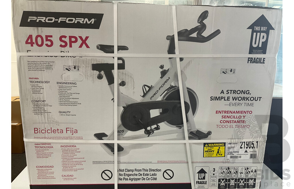 PRO-FORM 405 SPX Exercise Bike Estimated ORP $599