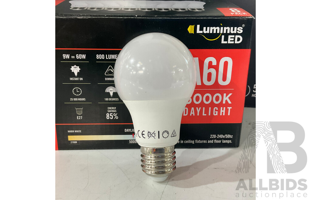ARTIKA Saturn LED Ceiling Light - V-Tac LED Smart Bulb A60 4-Pack - LUMINUSLED LED Bulb 8 Pack