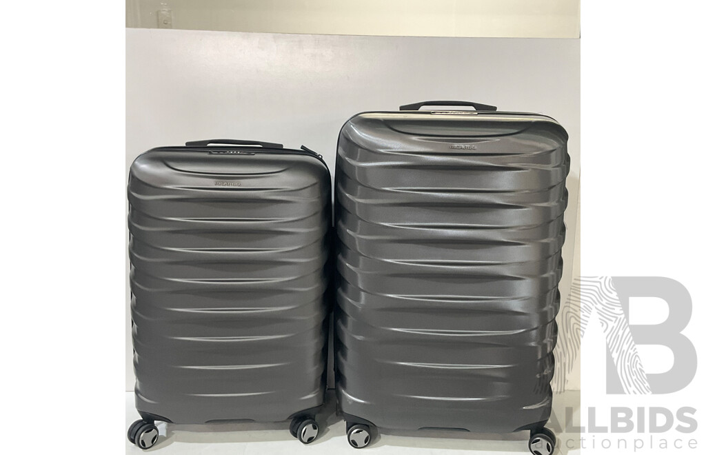 RICARDO BEVERLY HILLS Half Dome 2 Piece Luggage Set (Charcoal) - Estimated Total ORP $199.99