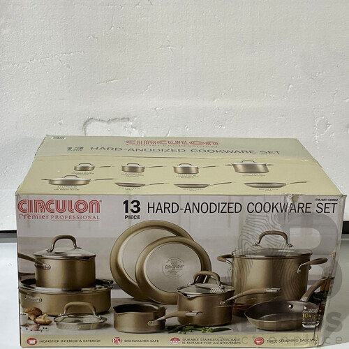 CIRCULON (1309952) Premier 13 Piece Hard Anodised Cookware (Bronze) - ORP 339.99
