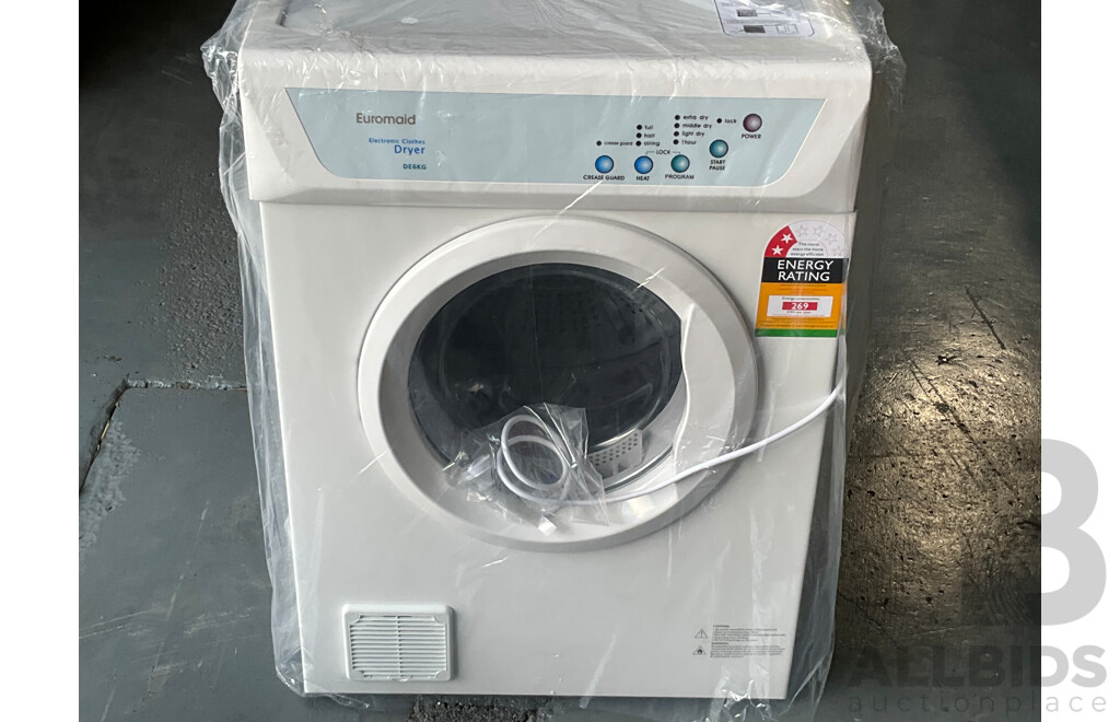 EUROMAID (DE6KG) 6kg Vented Dryer ORP $599.99
