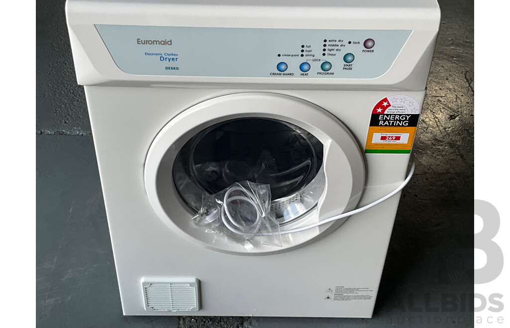 EUROMAID (DE6KG) 6kg Vented Dryer ORP $599.99