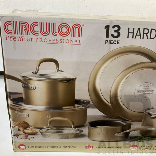 CIRCULON (1309952) Premier 13 Piece Hard Anodised Cookware (Bronze) - ORP 339.99