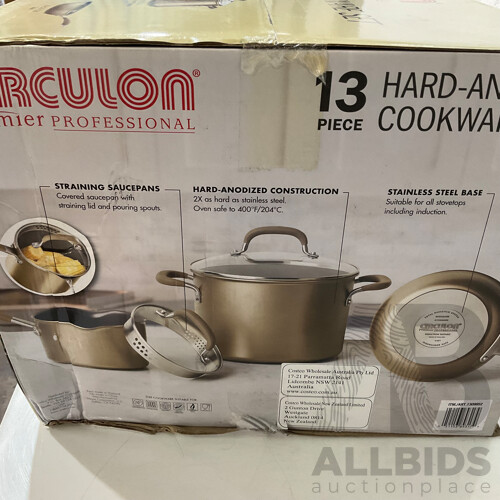 CIRCULON (1309952) Premier 13 Piece Hard Anodised Cookware (Bronze) - ORP 339.99